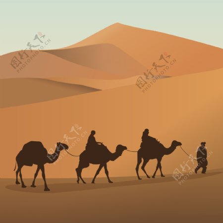 沙漠风光插画
