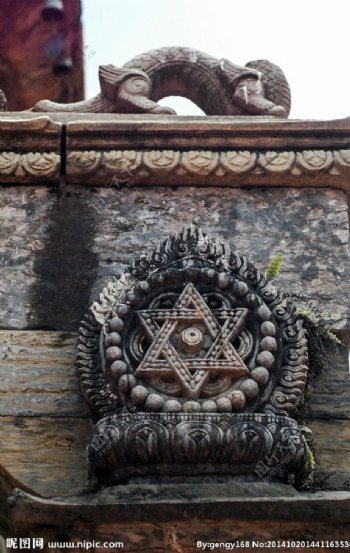 尼泊尔宗教建筑雕刻