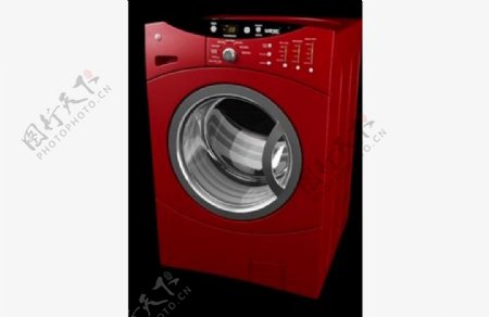 红色滚筒洗衣机