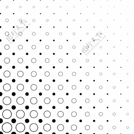 黑色和白色的圆形图案抽象矢量背景