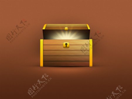 宝藏箱icon图标模板