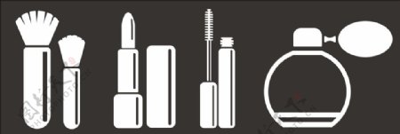 化妆工具矢量图