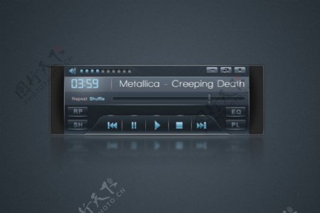 科技质感音乐播放器