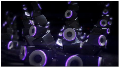 紫色细胞动态视频素材
