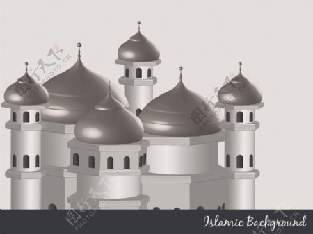 伊斯兰背景与清真寺插图