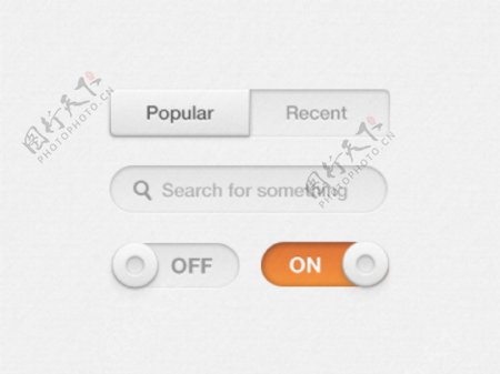网页按钮搜索框开关按钮设计