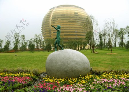 杭州大剧院雕塑