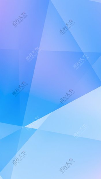 简约蓝色三角H5背景素材