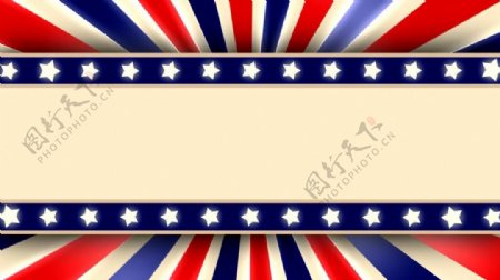 美国国旗元素背景LED屏幕素材