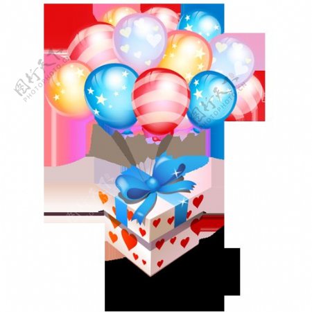 庆祝生日快乐气球素材图片