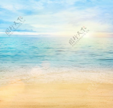 沙滩高清背景图