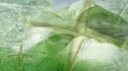 绿色透明植物幻像动态视频素材