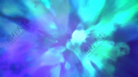 绿紫缩放透明幻像动态视频素材