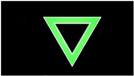绿色立体三角视频素材