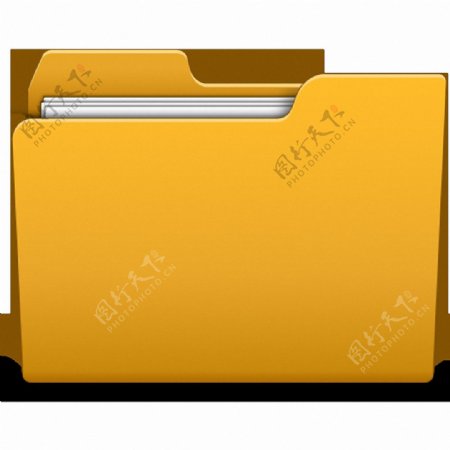 黄色文件夹图标免抠png透明素材
