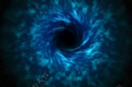 宇宙旋涡黑洞唯美星空背景