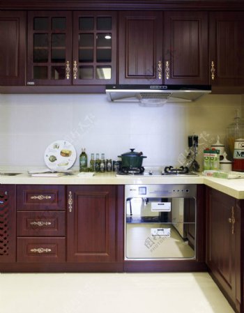 欧式简约风室内设计厨房效果图
