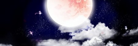 月亮中秋节淘宝全屏banner背景