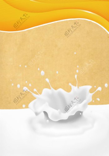 丝滑牛奶海报背景