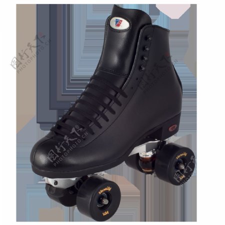 一只黑色溜冰鞋免抠png透明素材