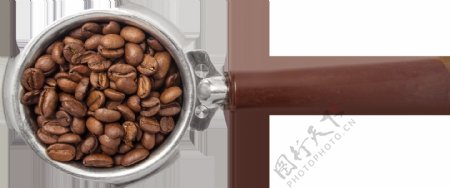 新鲜烘焙咖啡豆png透明素材