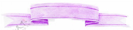 紫色梦幻缎带通透明素材
