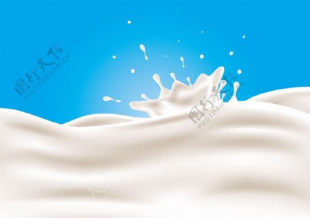 飞溅牛奶花背景