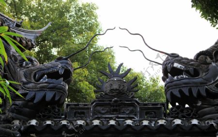 上海豫园龙墙