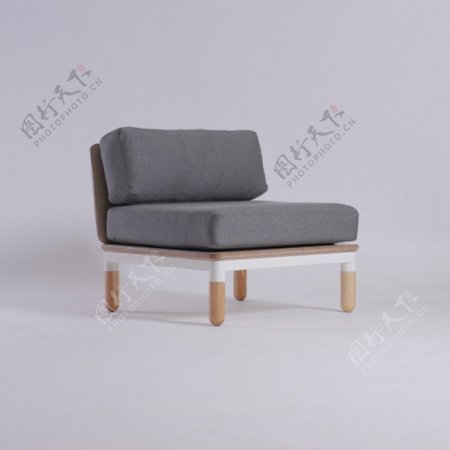 简约灰色家居椅子沙发产品设计