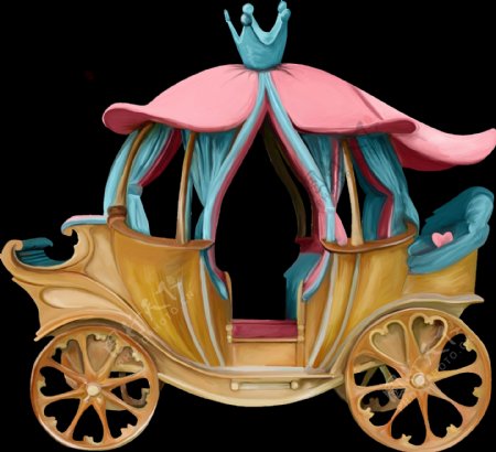 童话世界国王车装饰图