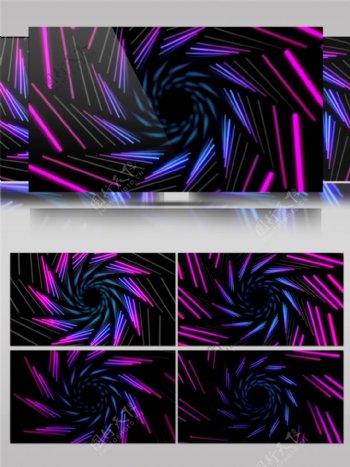 紫色缤纷光束动态视频素材