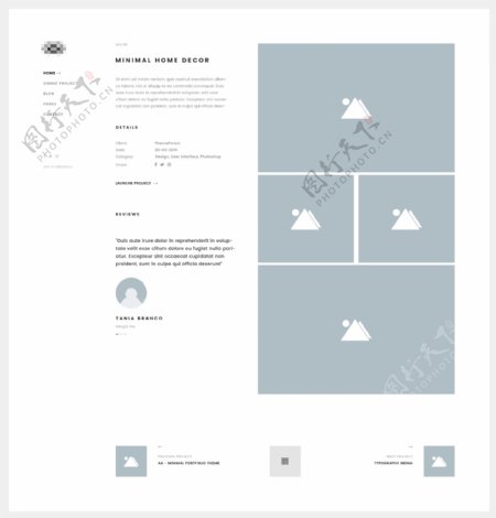 企业网站模板项目产品详情界面设计
