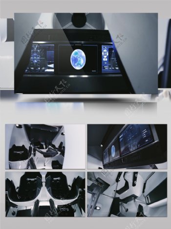 2K航空飞船内部科技智能现代化展示