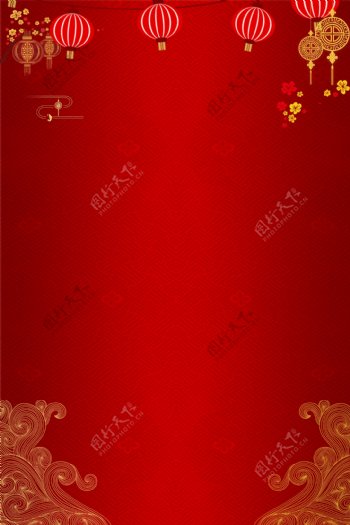 红色喜庆新年海报设计