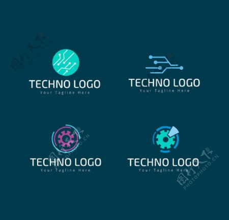 电子科技商业标志