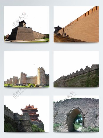 中国元素土城墙建筑