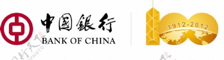 中国银行百年logo转曲标志