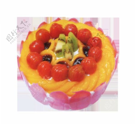 圆形水果蛋糕PNG素材