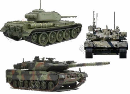 三辆坦克实物图