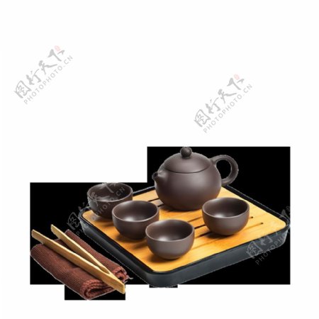 清新雅致木制茶几产品实物