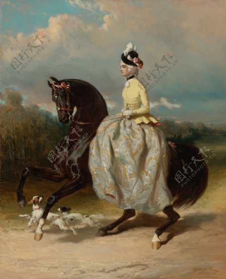 骑马的女人