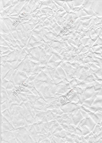 超高清白色纸张褶皱纹理背景素材