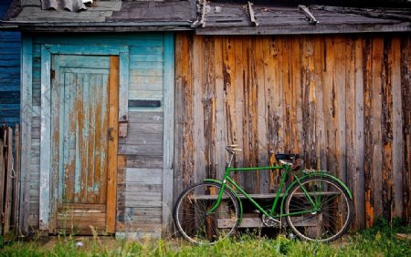 自行车单车绿色出行脚踏车