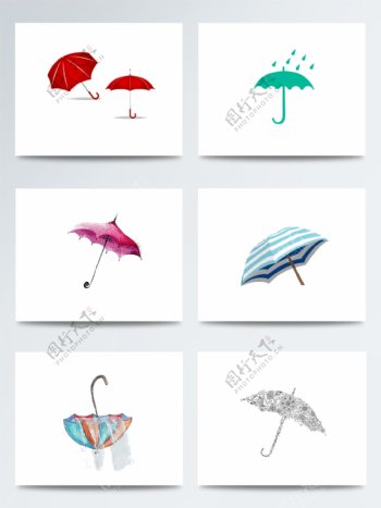 时尚简约彩色雨伞