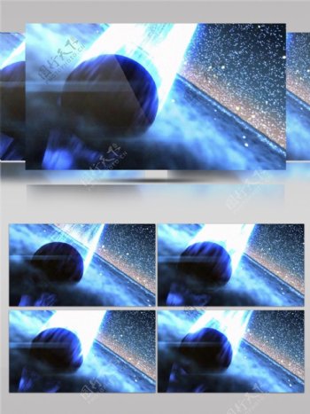 蓝光宇宙光束视频素材