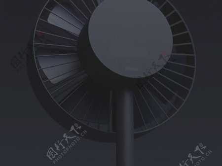 灰色简洁的办公用品电风扇jpg