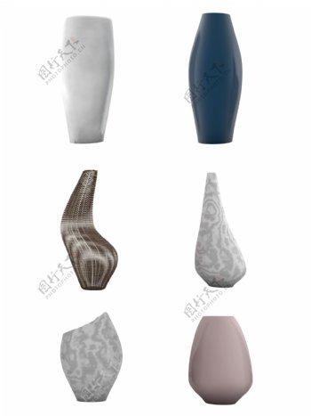 6款抽象个性艺术装饰瓶子花瓶生活用品摆件
