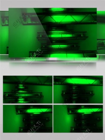 绿色激光隧道动态视频素材