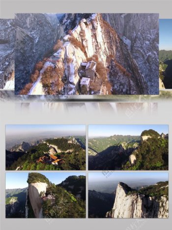 魅力中国壮丽山河华山自然风光航拍摄影2k