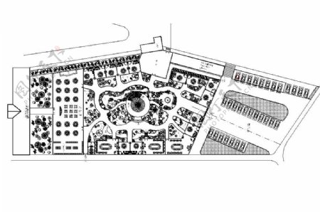 大型园林广场平面设计图
